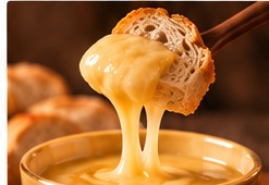 Warm melted cheese