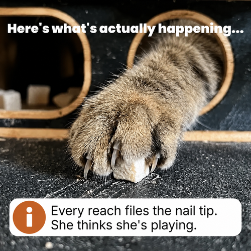 Claw Maze - Self-Filing Cat Scratch & Play Box