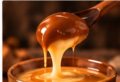 Warm melted caramel